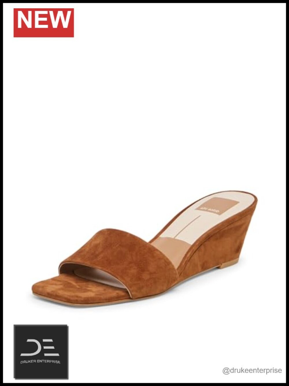 Suede Wedge Heeled Sandals with Ankle Strap Slip On Dressy